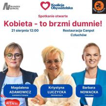 Sabat Szefowych organizuje dziś (21.08.) w Sieroczynie pod Człuchowem otwarte spotkanie z polityczkami KO
