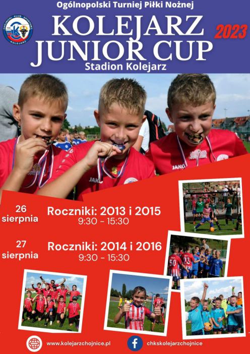 Og&oacute;lnopolski Turniej Piłki Nożnej Kolejarz Junior Cup 2023