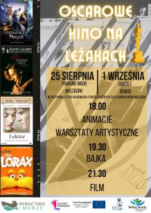 Miejsko - Gminny Ośrodek Kultury w Więcborku zaprasza na letnie kino na leżakach