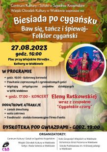 Centrum Kultury i Sztuki w Sępólnie Krajeńskim zaprasza do Wałdowa na biesiadę po cygańsku