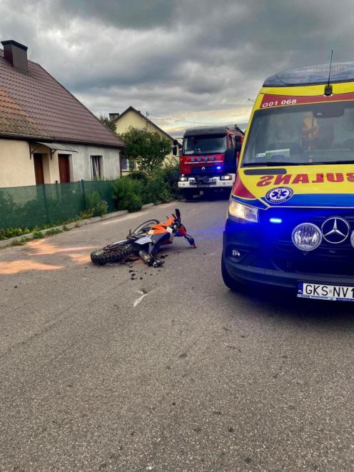 Jedna osoba poszkodowana w sobotnim wypadku w Wąglikowicach k. Kościerzyny