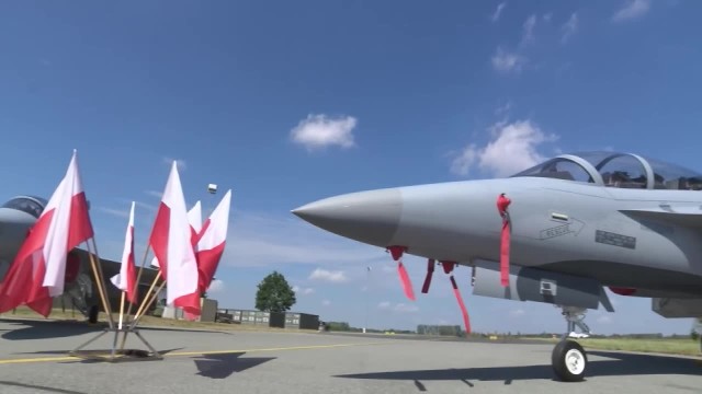 Koreańskie samoloty FA-50PL zaprezentowane w bazie w Mińsku Mazowieckim