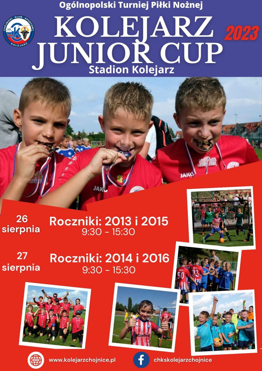Ogólnopolski Turniej Piłki Nożnej Kolejarz Junior Cup 2023