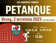 Jutro (3.09) 16. Zaborski Turniej Petanque w Brusach. Zmagania w kilku kategoriach
