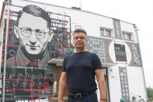 Marian Rejewski na muralach w Stołcznie i Barkowie (ROZMOWA, FOTO)