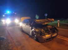 BMW najechało na tył auta dostawczego w Nieżychowicach. Obyło się bez rannych (FOTO)