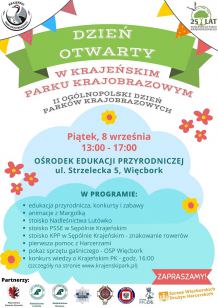 Krajeński Park Krajobrazowy w Więcborku zaprasza dziś (8.09.) na dzień otwarty