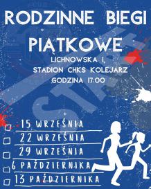 Dziś (15.09.) na stadionie Kolejarza w Chojnicach ruszają Piątkowe Biegi Rodzinne