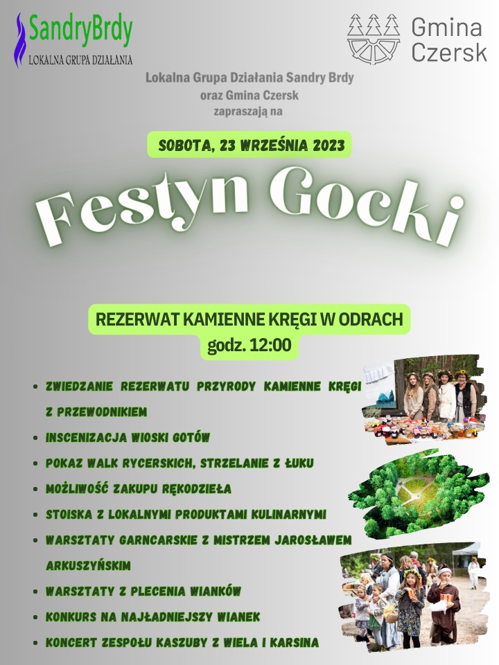 Jutro 23.09 Festyn Gocki w Odrach w gminie Czersk