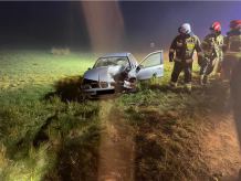 Jedna osoba została ranna w zderzeniu osobówki i ciągnika w Gockowicach w gminie Chojnice
