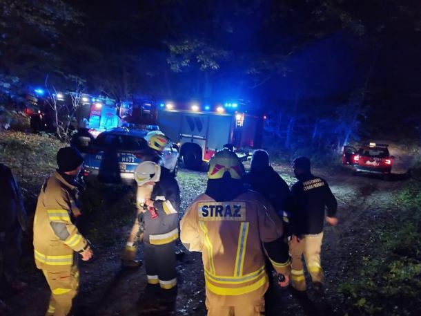 Szczęśliwy finał poszukiwań zaginionego grzybiarza w Przechlewie. "Najprawdopodobniej stracił przytomność"