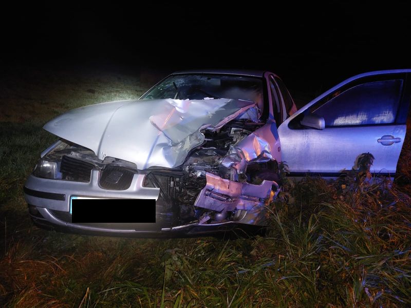 Kierowca seata, który uderzył w ciągnik rolniczy w Gockowicach k/Chojnic, prowadził pod wpływem alkoholu