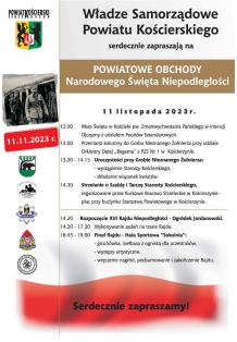 Powiatowe obchody Narodowego Święta Niepodległości w Kościerzynie