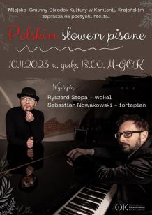 Miejsko-Gminny Ośrodek Kultury w Kamieniu Krajeńskim zaprasza na recital poetycki i odsłonięcie muralu