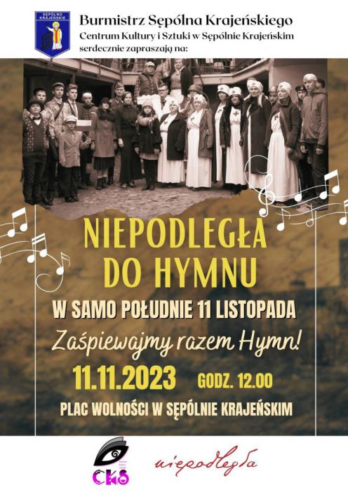Sęp&oacute;lno Krajeńskie będzie świętować 105. rocznicę odzyskania niepodległości. Program