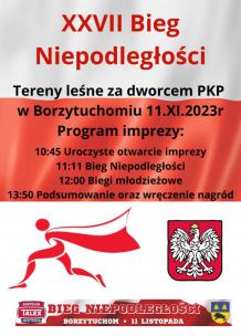 To już 27. edycja tej imprezy. Jutro (11.11.) Bieg Niepodległości w Borzytuchomiu