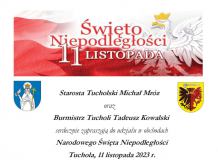 11 listopada w Tucholi. W programie m.in. patriotyczna uroczystość pod pomnikiem na rogu ulic Świeckiej i Chopina