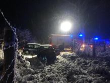 Zderzenie dwóch osobówek w Jarcewie, w gminie Chojnice. Jedna osoba trafiła do szpitala