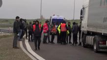 Gorąco na granicy. Ukraińcy ruszyli w stronę protestujących polskich kierowców. Zablokowała ich policja