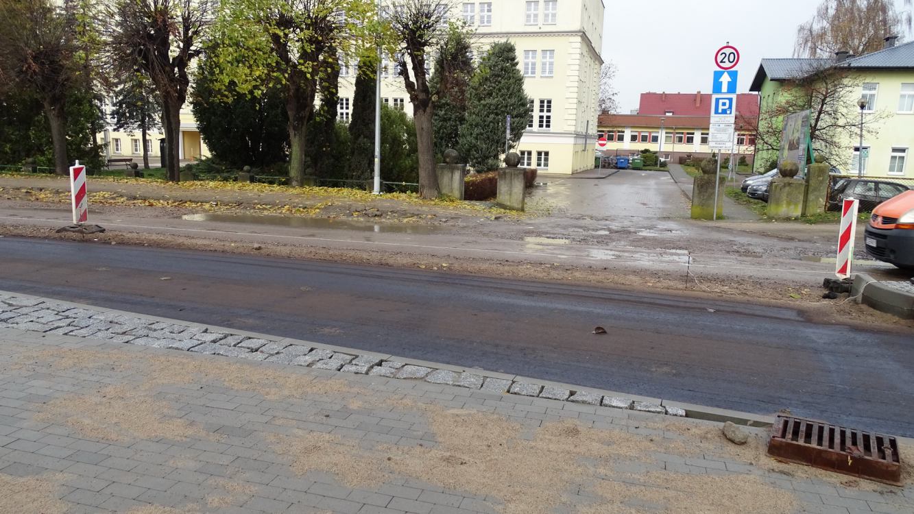 Będzie zmiana organizacji ruchu na ulicy Kościuszki w Sępólnie Krajeńskim po zakończeniu budowy ronda