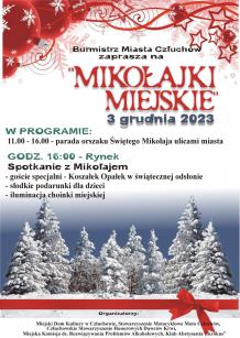 W Człuchowie odbędą się dziś (3.12.) miejskie mikołajki