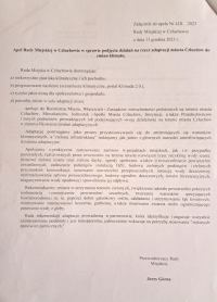 Człuch&oacute;w ma zapowiadaną "uchwałę klimatyczną". Radni apelują w niej o zmiany w utrzymaniu zieleni w mieście