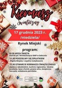 W sobotę koncert, a w niedzielę wigilia miejska i kiermasz. Przedświąteczne wydarzenia w Debrznie