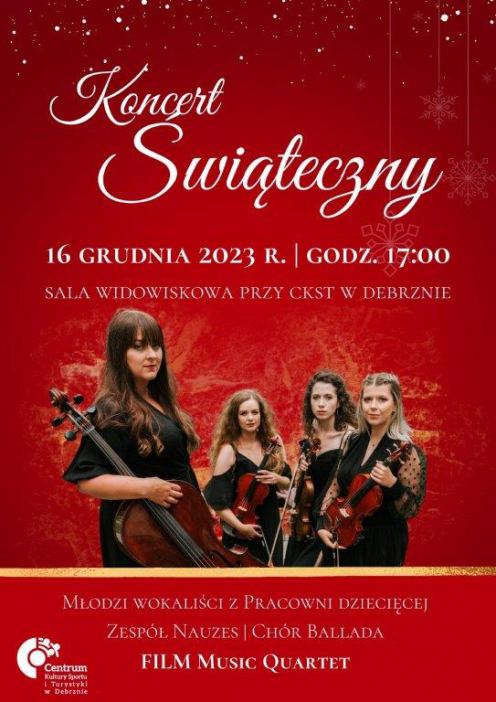W sobotę koncert, a w niedzielę wigilia miejska i kiermasz. Przedświąteczne wydarzenia w Debrznie