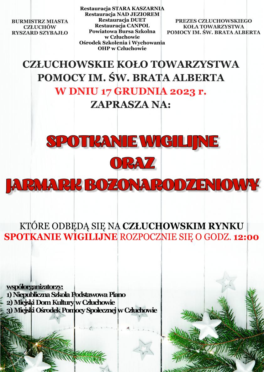 Radio Weekend Fm W Człuchowie Odbędzie Się Dziś 1712 Jarmark Bożonarodzeniowy I Miejska Wigilia 8836