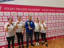Sztafeta Polstyru Człuchów ze złotym medalem Mistrzostw Polski na Ergometrach Kajakowych