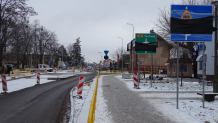 Do końca kwietnia potrwają prace przy budowie ronda w Sępólnie Krajeńskim (FOTO, ROZMOWA)