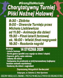 W Sulęczynie k. Kościerzyny jutro (14.01) charytatywny Turniej Piłki Nożnej Halowej "Gramy dla Maciusia"