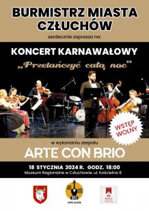 Dziś (18.01.) w człuchowskim Muzeum Regionalnym koncert karnawałowy "Przetańczyć całą noc"