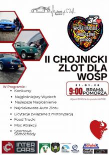 Jutro (21.01.) drugi Chojnicki Zlot Motoryzacyjny dla WOŚP