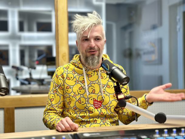 Łukasz LEGO MASTER Górecki w Człuchowie wspierał WOŚP, a w Weekend FM opowiadał o swojej pasji