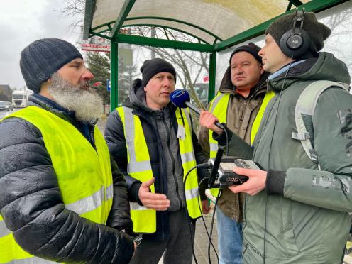 Rolnicze protesty w regionie. W Silnie w gminie Chojnice są chwilowe utrudnienia w ruchu (FOTO, WIDEO)