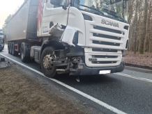 Jedna osoba została poszkodowana w wypadku na drodze krajowej nr 25 w okolicach Sępólna Krajeńskiego