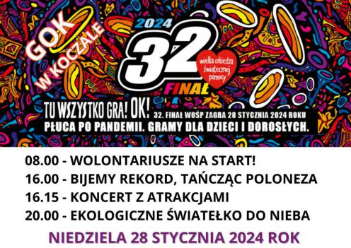 Wielka Orkiestra Świąteczna Pomocy w powiecie człuchowskim z bogatym programem na 32. finał