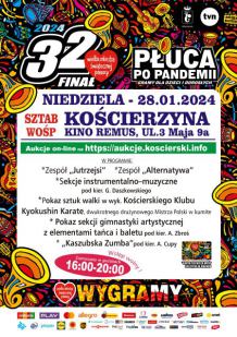 Kwesta, licytacje, występy i pokazy. 32. finał WOŚP w Kościerzynie