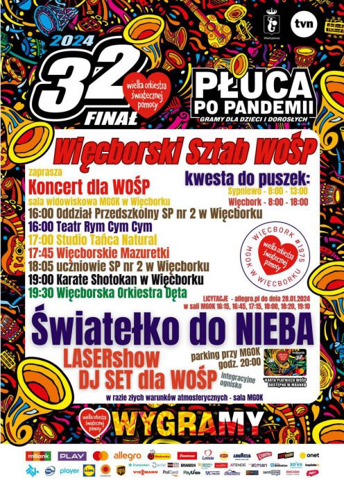 Sępoleński sztab WOŚP zaprasza dziś na rockowy finał orkiestry. Sprawdź też, co się będzie działo w Więcborku i Kamieniu Krajeńskim