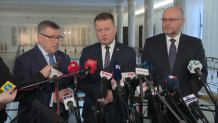 Tusk o możliwym skróceniu kadencji Sejmu. Błaszczak o "blefie" i "gotowości"