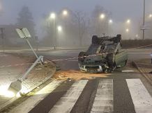 Jeden kierowca kompletnie pijany, drugi uciekł z miejsca zdarzenia. Dwa weekendowe wypadki w powiecie człuchowskim (FOTO)