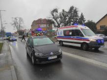 Potrącenie na ulicy Gdańskiej w Chojnicach. 19-latka trafiła do szpitala (FOTO, AKTUALIZACJA)