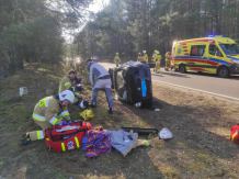 Wypadek na drodze 236 Chociński Młyn-Swornegacie (FOTO, AKTUALIZACJA)
