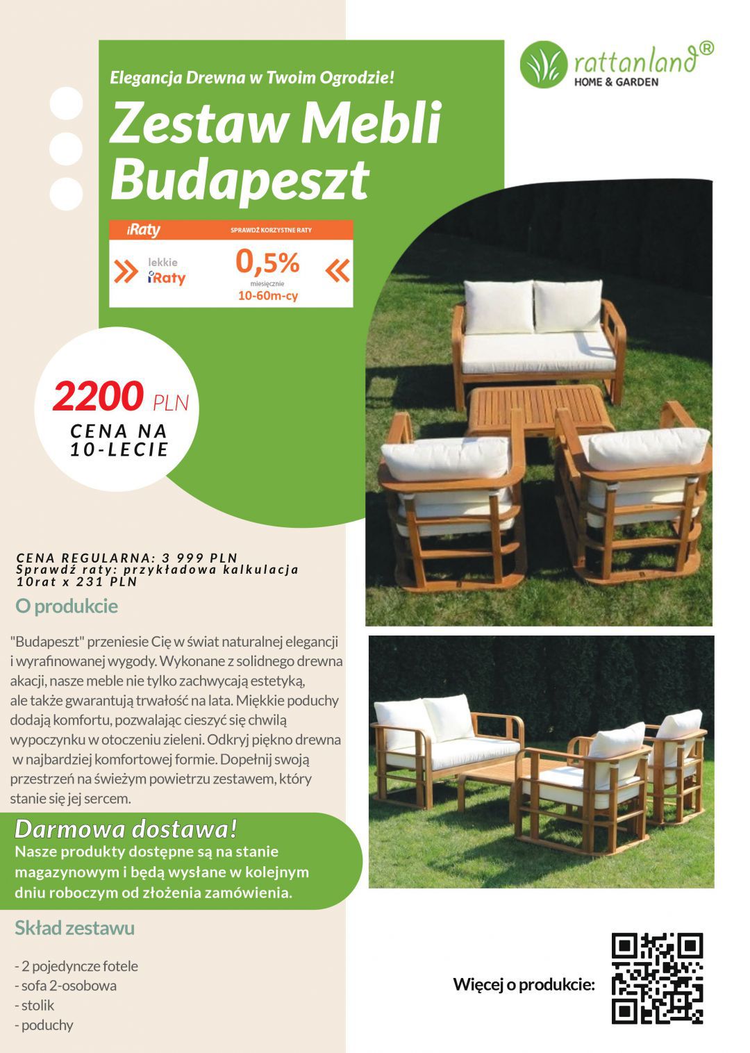 Stw&oacute;rz własną ogrodową przestrzeń z Rattanland!&nbsp;