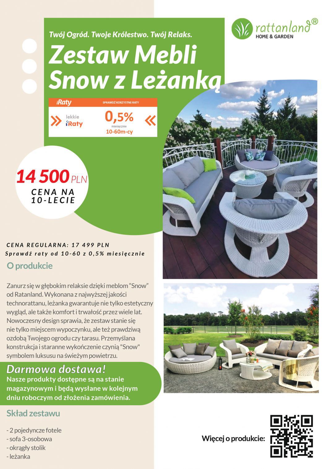 Stw&oacute;rz własną ogrodową przestrzeń z Rattanland!&nbsp;