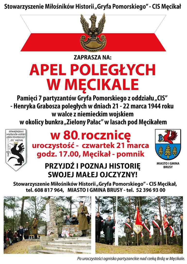 Dziś mija 80 lat od obławy nazist&oacute;w na bunkier "Zielony Pałac" w Męcikale, w gminie Brusy. Z tej okazji we wsi odbędzie się apel poległych