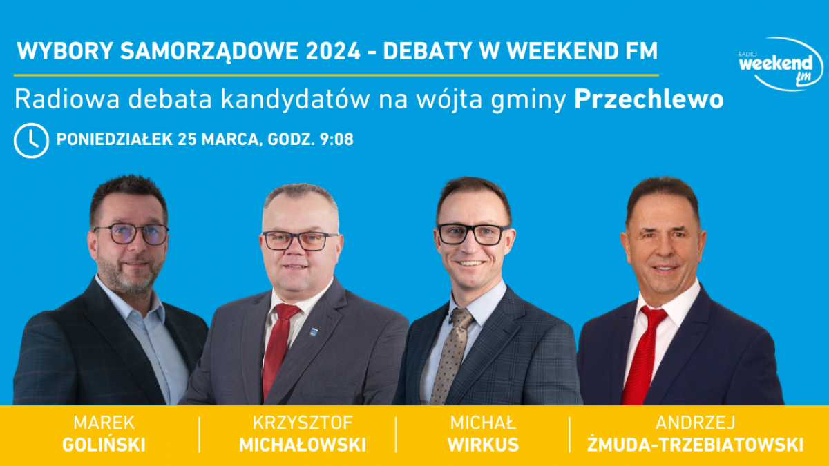Wybory samorządowe 2024. Terminy radiowych debat w Weekend FM 