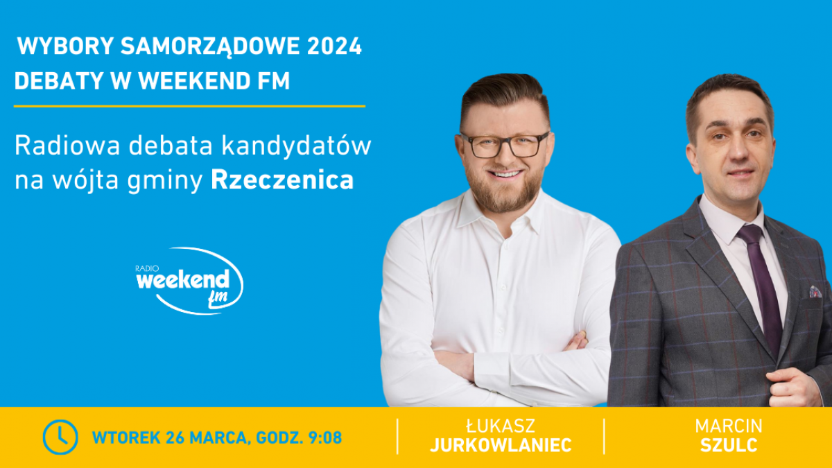 Wybory samorządowe 2024. Terminy radiowych debat w Weekend FM 