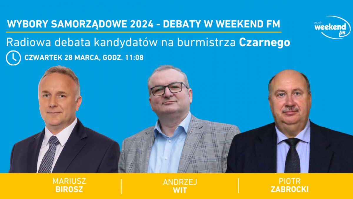 Wybory samorządowe 2024. Terminy radiowych debat w Weekend FM 